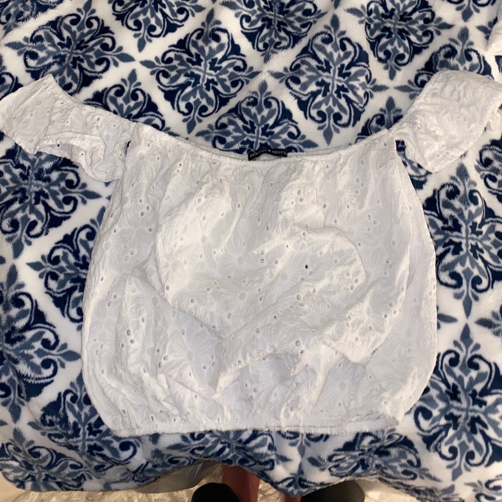 White brandy Melville blouse